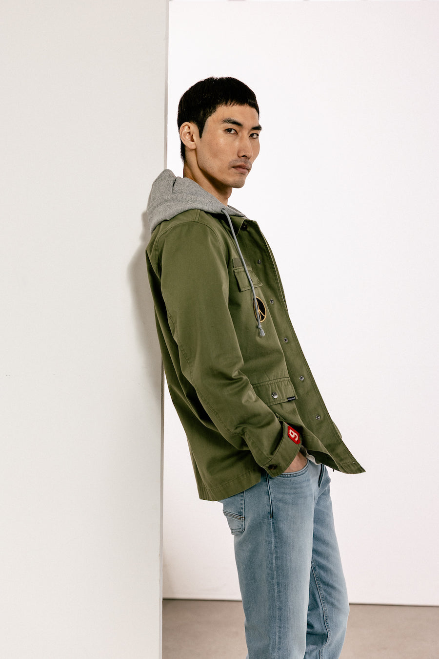 Sur chemise homme inspiration militaire Freeman T