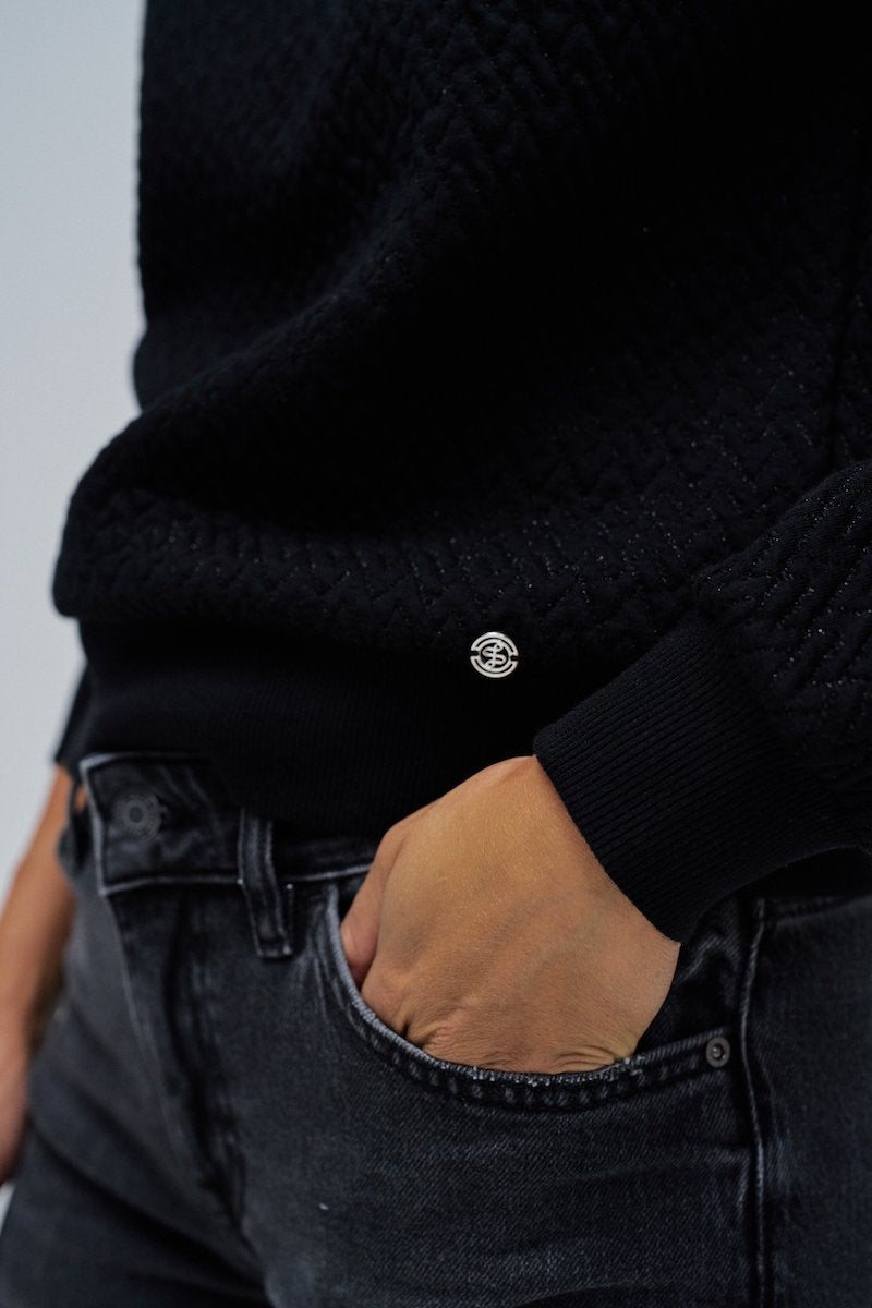 Sweat en jacquard Salsa Jeans noir