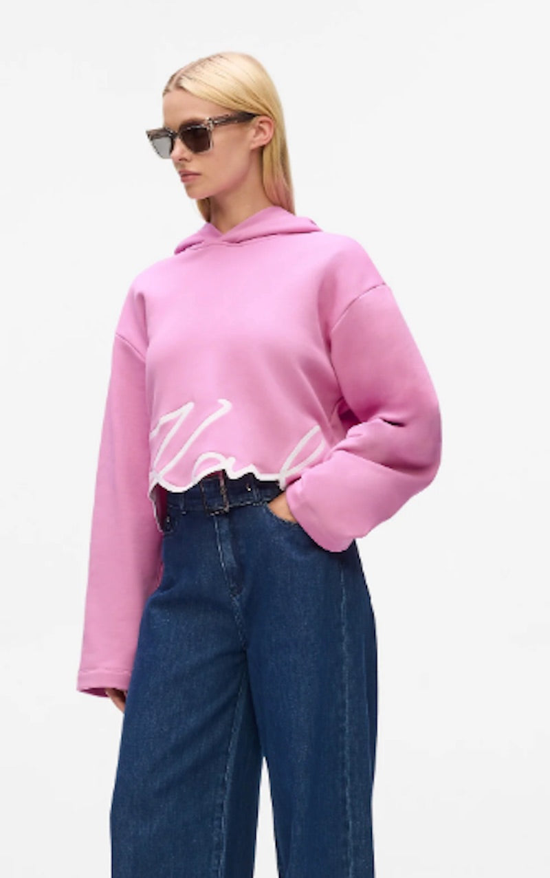 Sweat capuche signature Karl Lagerfeld