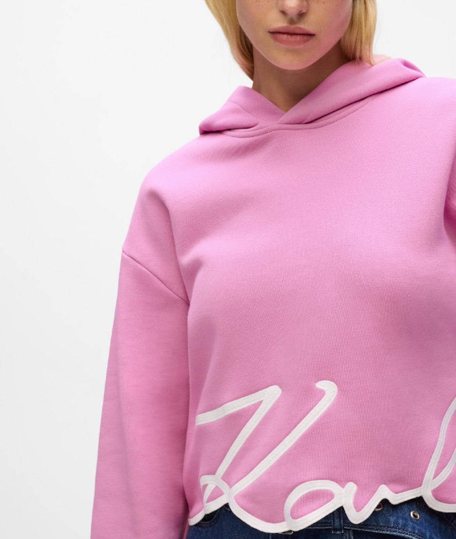 Sweat capuche signature Karl Lagerfeld