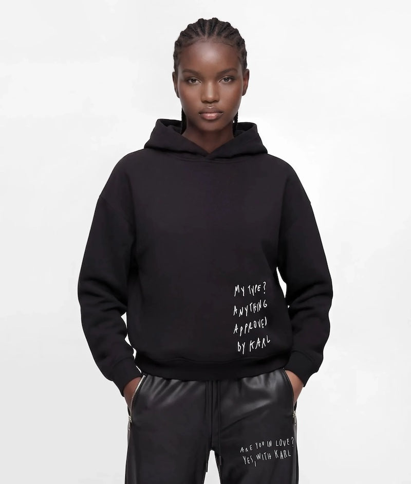 Sweat à capuche femme Karl Lagerfeld x Pietro Terzini