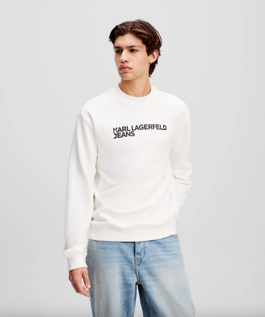 Sweat homme Karl Lagerfeld blanc A1M20001