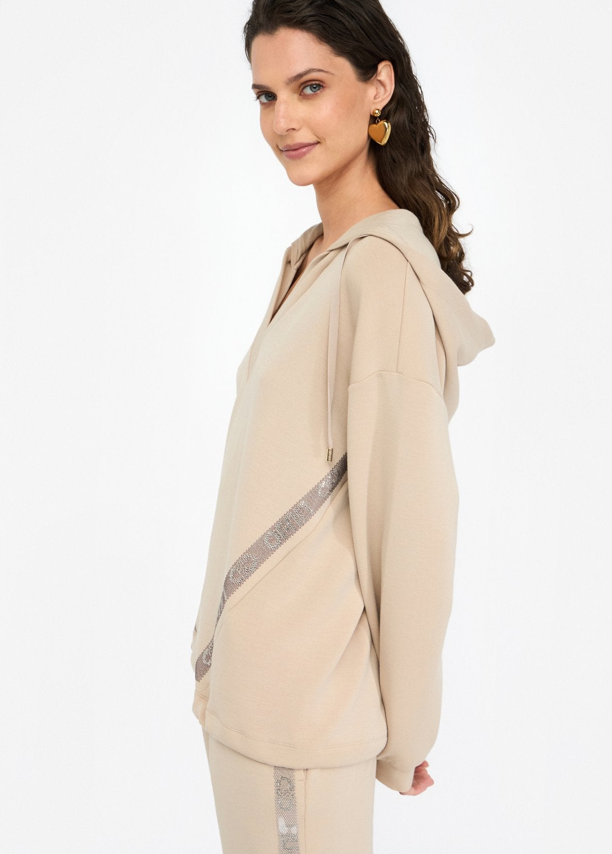 Sweat capuche en néoprène LIu Jo