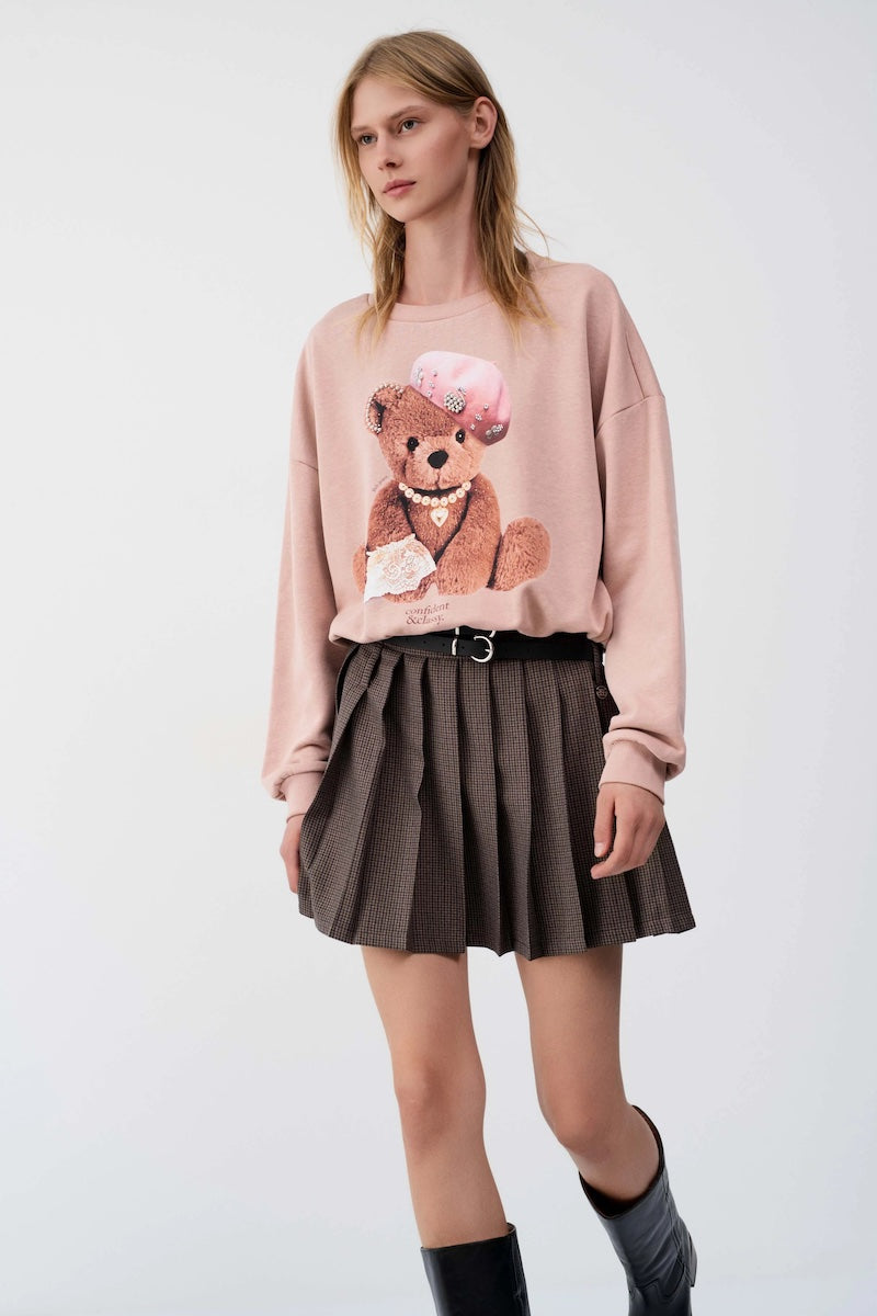 Sweat shirt femme BSB fashion avec teddy