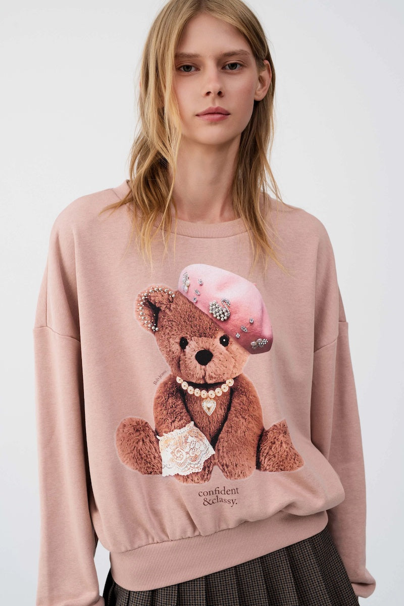 Sweat shirt femme BSB fashion avec teddy