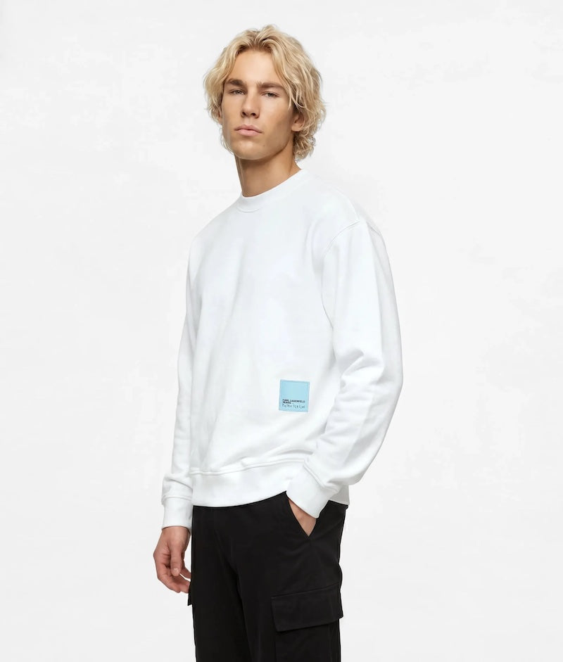 Sweat blanc Karl Lagerfeld x Pietro Terzini B4M20058 100