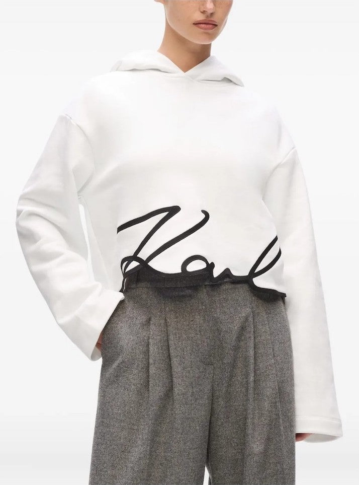 Sweat capuche signature Karl Lagerfeld