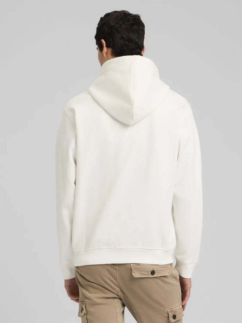 Sweat zippé blanc cassé pour homme de la maison Replay