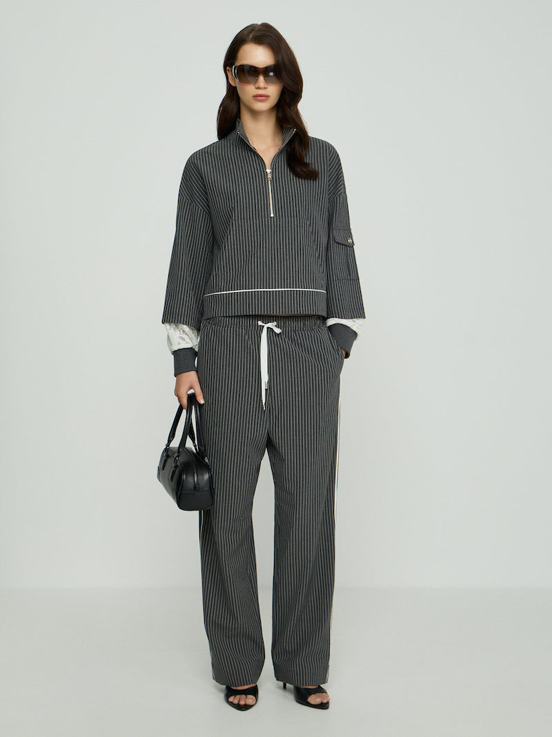 Sweat à zip Liu Jo sport rayé