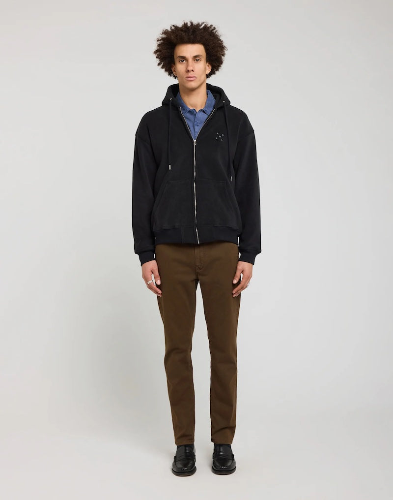 Sweat à capuche zippé façon polaire PULLIN