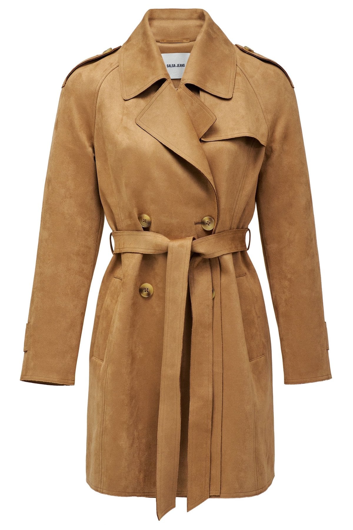 Trenc coat en suedine Salsa