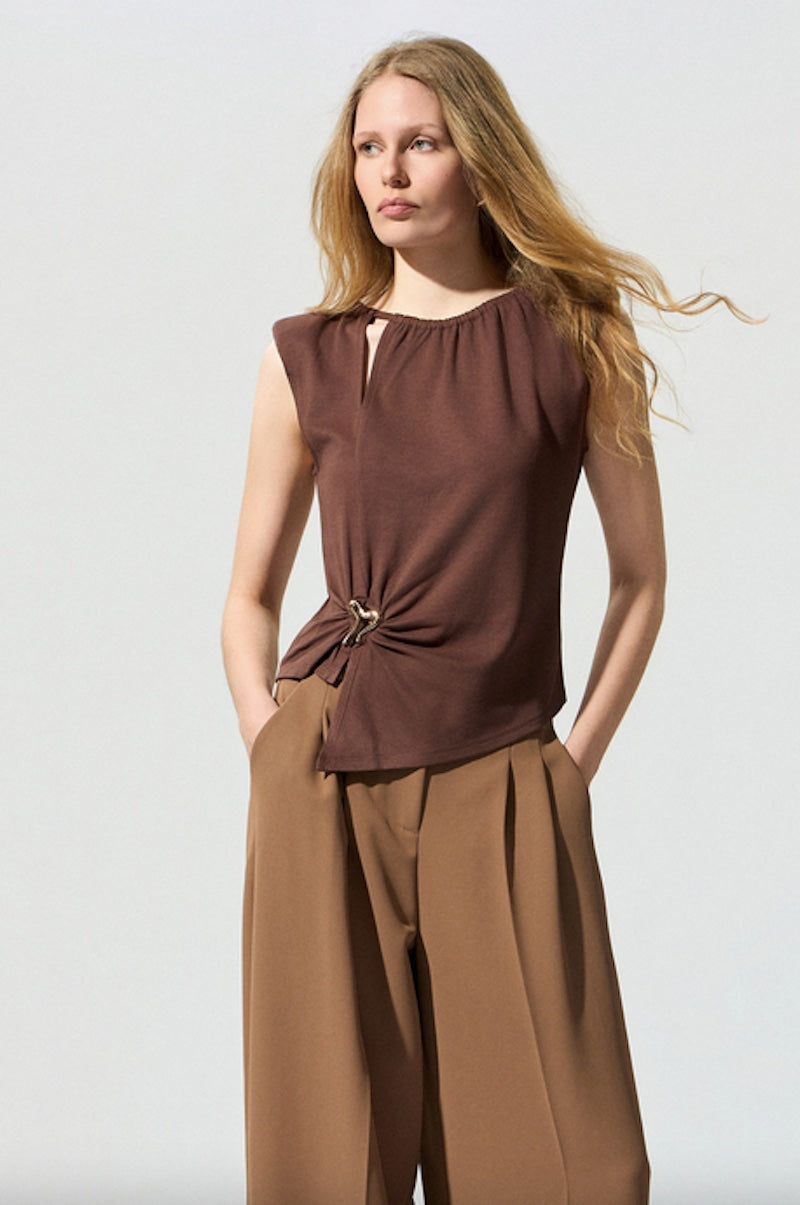 Top débardeur marron BSB