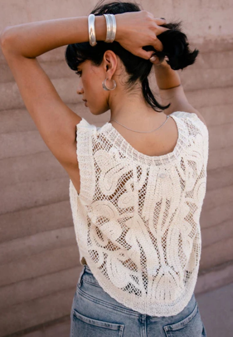 Top femme en crochet Freeman tems crochet