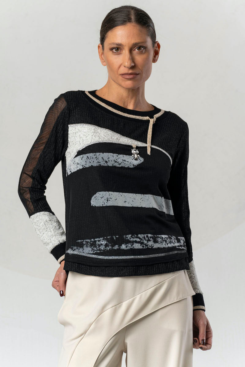 Tshirt manches longues Elisa Cavaletti