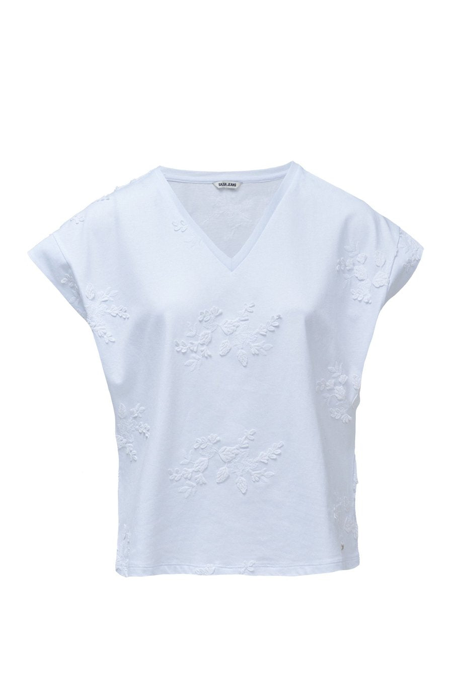 Tshirt femme Salsa brodé ton sur ton