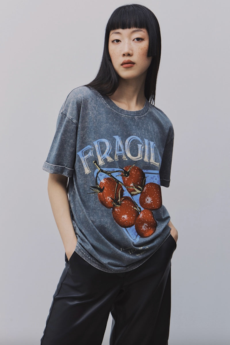 Tshirt femme BSB avec cerise et strass