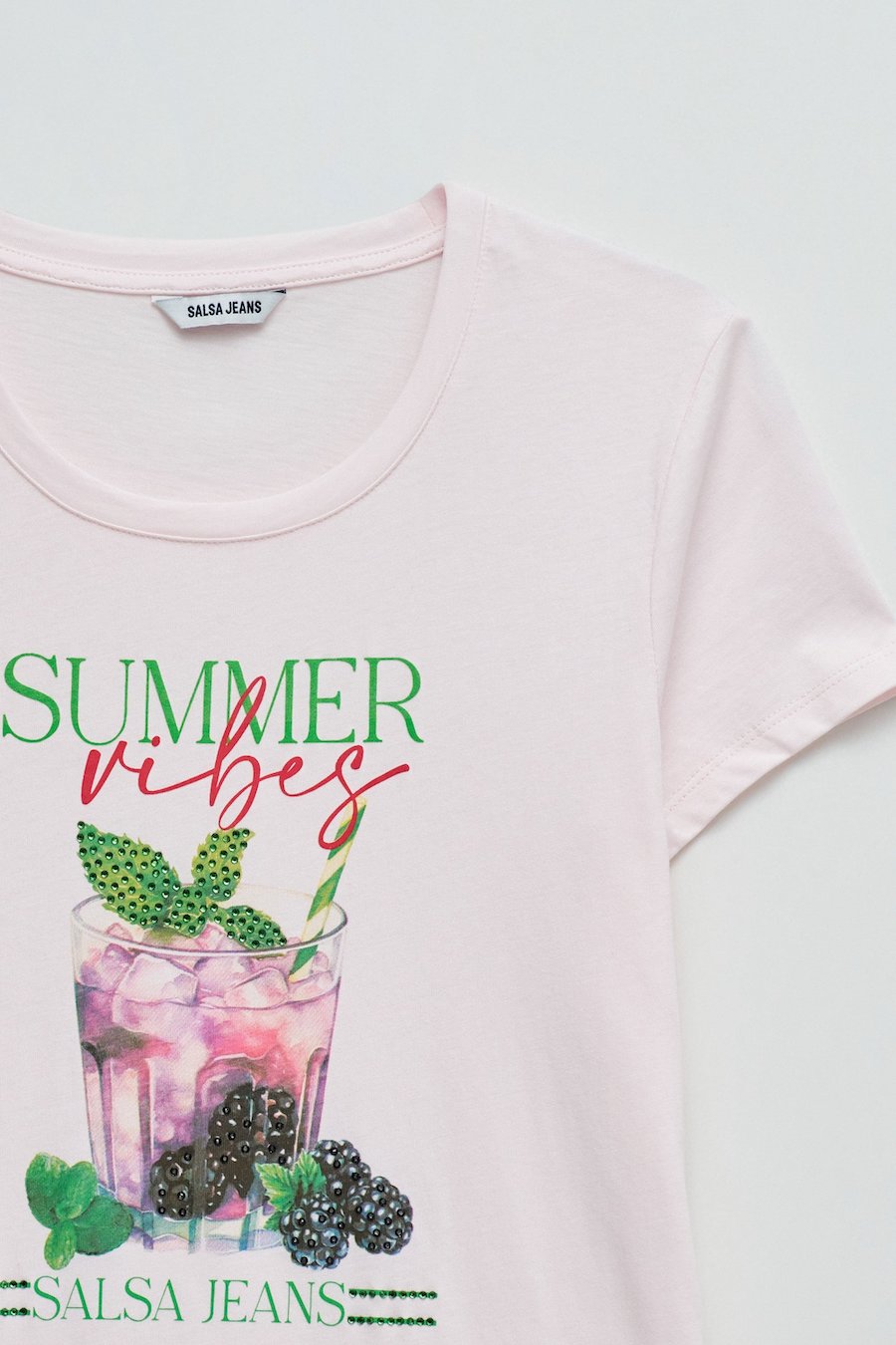 Tshirt femme strass et imprimé Salsa 21011266