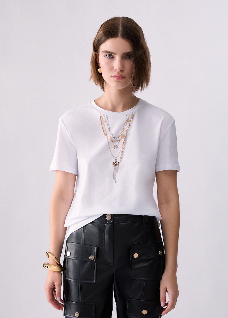 Tshirt femme col rond Liu Jo