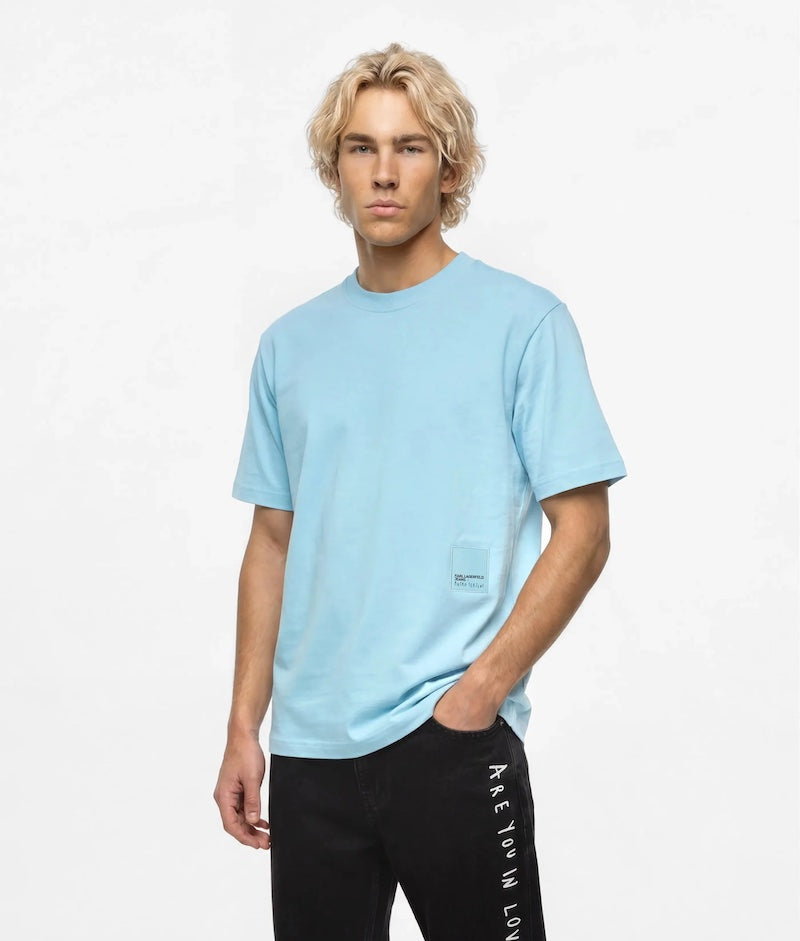 Tshirt homme bleu ciel Karl Lagerfeld et Pietro Terzini