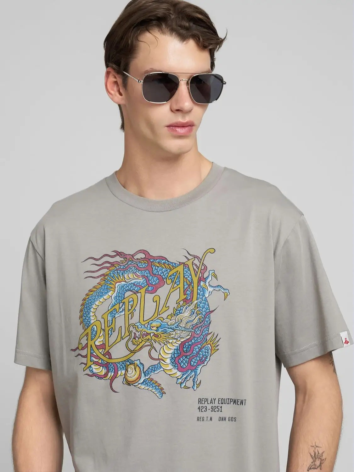 Tshirt Replay Jeans avec dragon