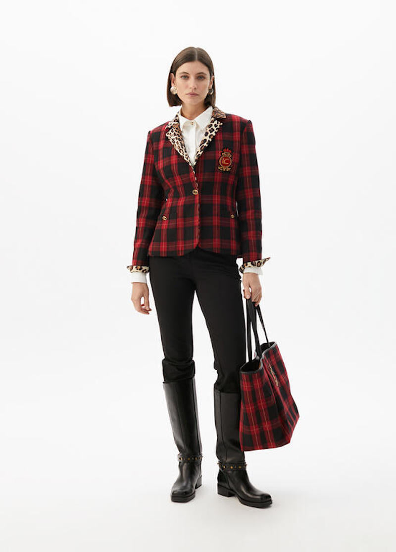 Veste blazer écossaise Lola Casademunt