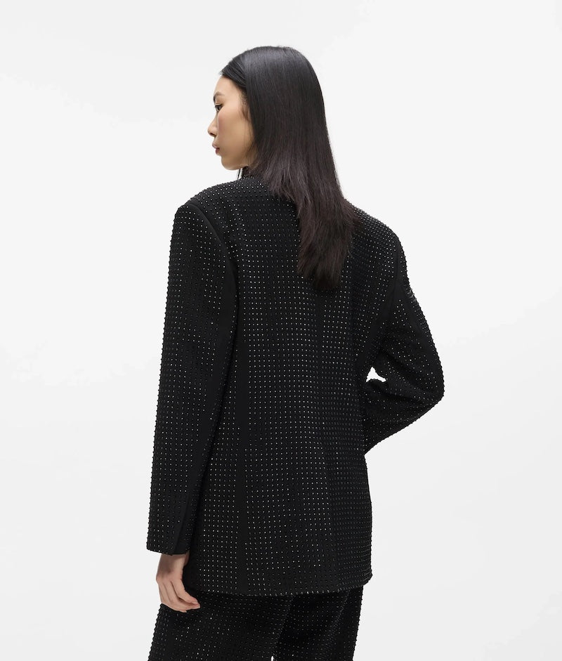 Blazer Noir Karl Lagerfeld à Strass B4W14020999