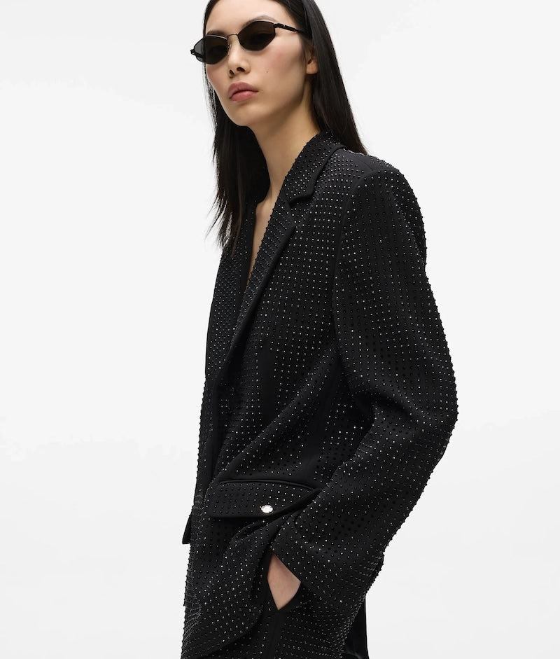 Blazer Noir Karl Lagerfeld à Strass B4W14020999