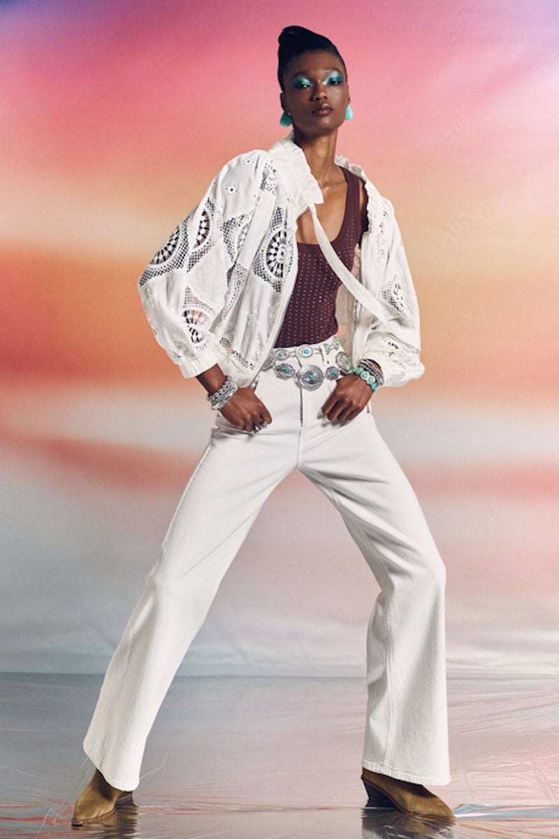 Veste ajourée brodée BSB 055-217011