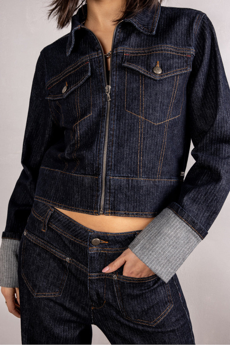 Veste en jeans Zolena de chez Freeman T Porter