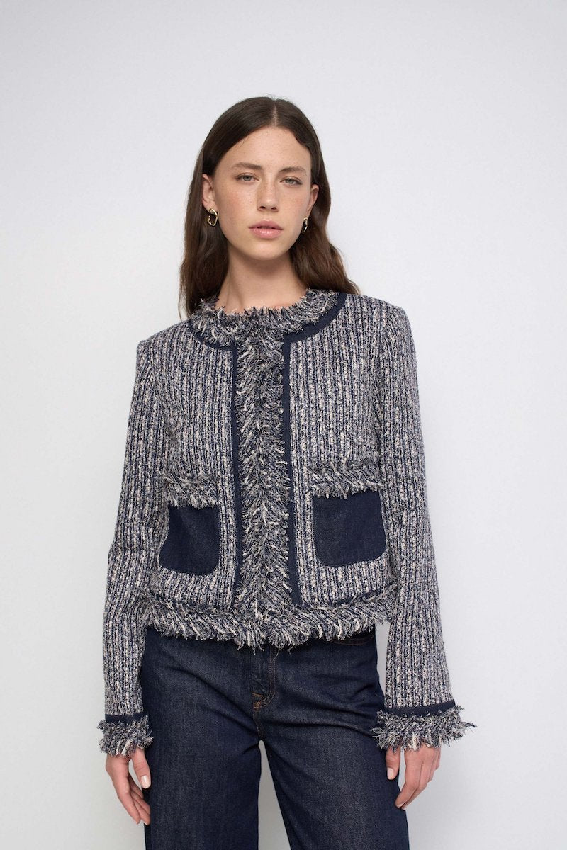 Veste femme en tweed Salsa Jeans