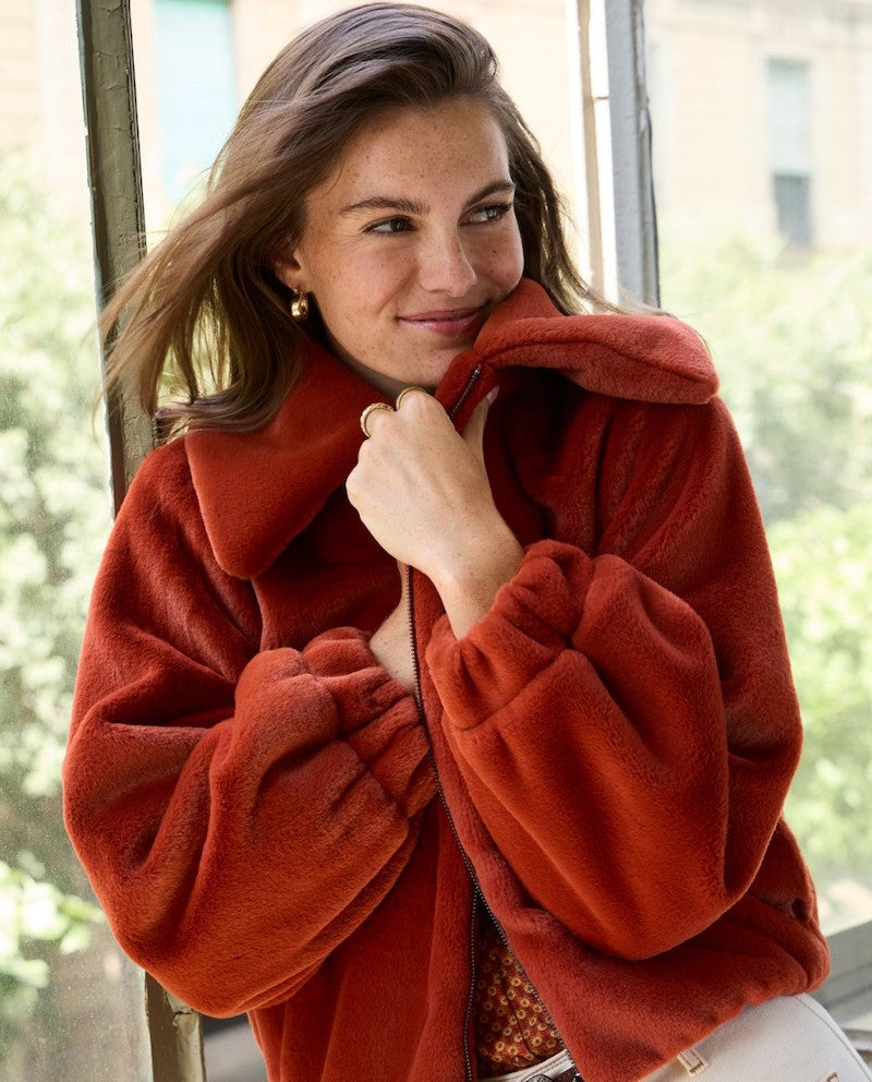 Blouson en teddy Surkana