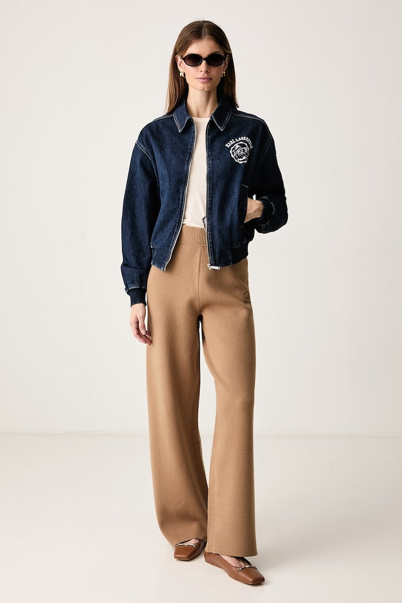 Bomber femme en jean Karl Lagerfeld