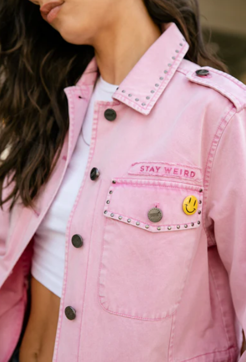 Sur chemise ou veste rose delavée Freeman T Porter