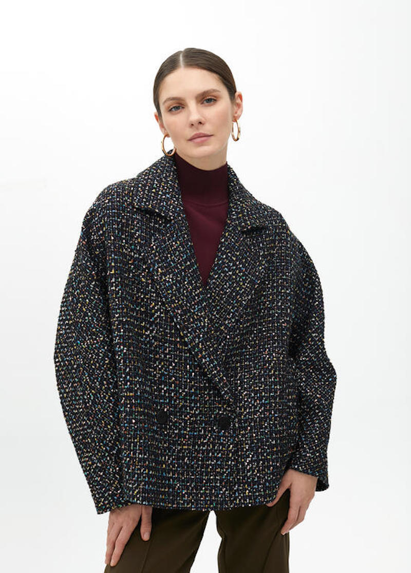 Veste oversize en tweed Maitié by Lola