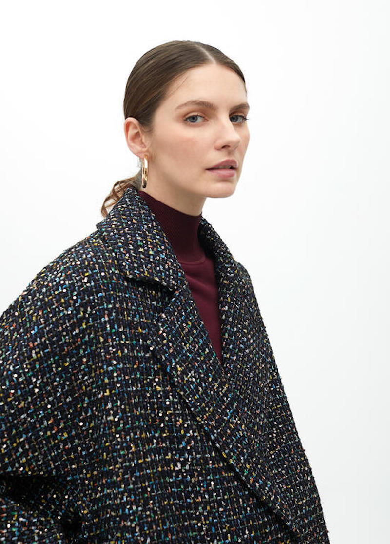 Veste oversize en tweed Maitié by Lola