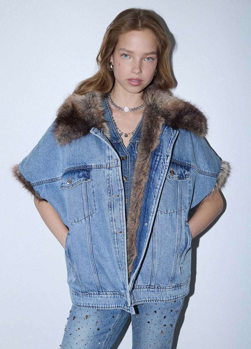 Gilet sans manches en denim Liu Jo