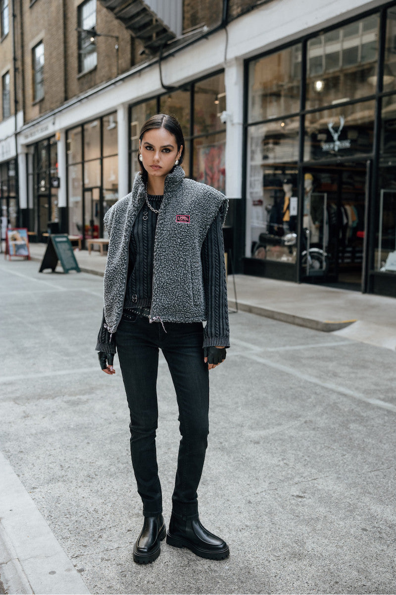 Veste sans manche femme en sherpa Freeman T