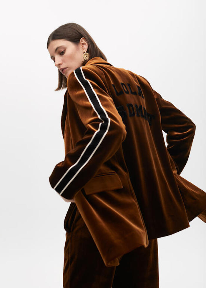 Blazer en panne de velour Lola casademunt
