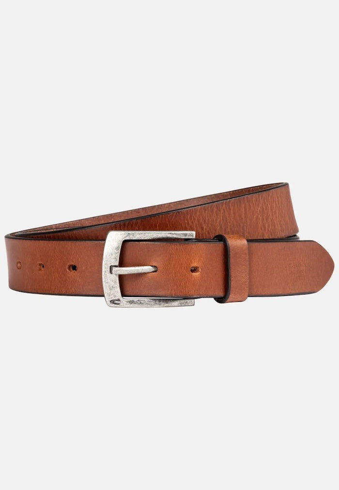 Ceinture homme en cuir beige Camel Active