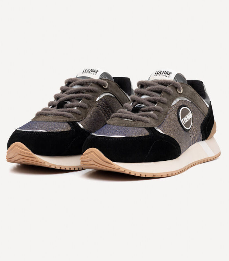 Basket Femme COLMAR Travis Plus Class black silver
