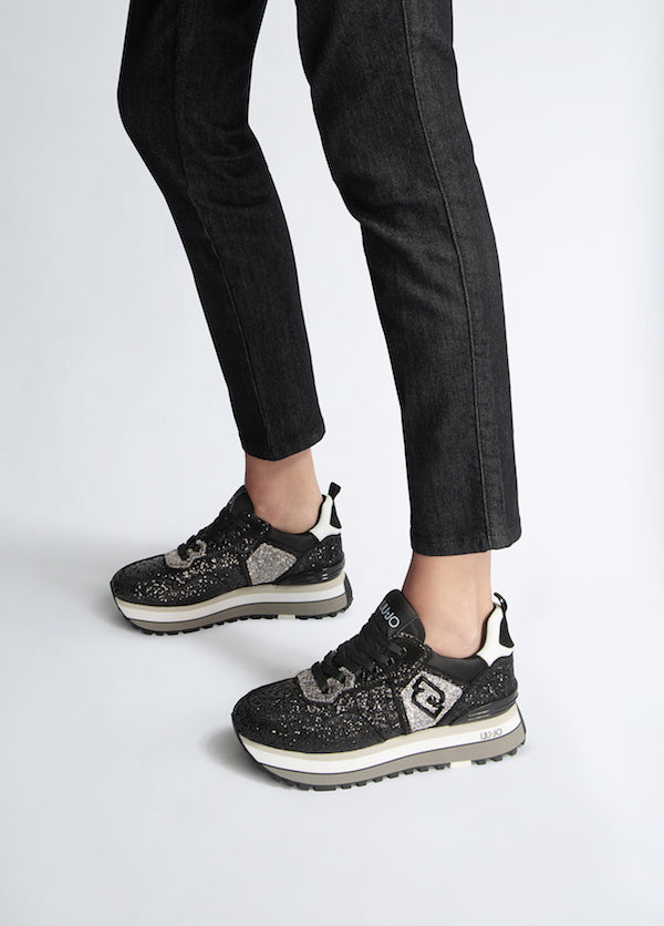 Basket Liu Jo glitter noir