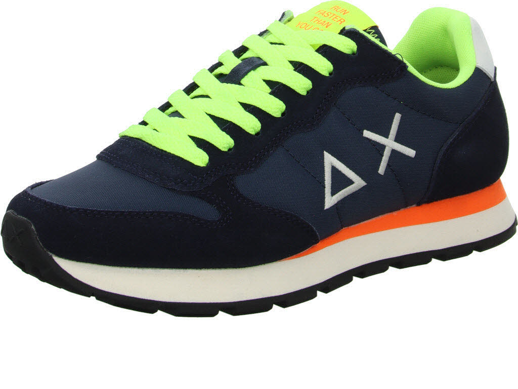 Basket SUN68 TOM FLUO NAVY BLUE