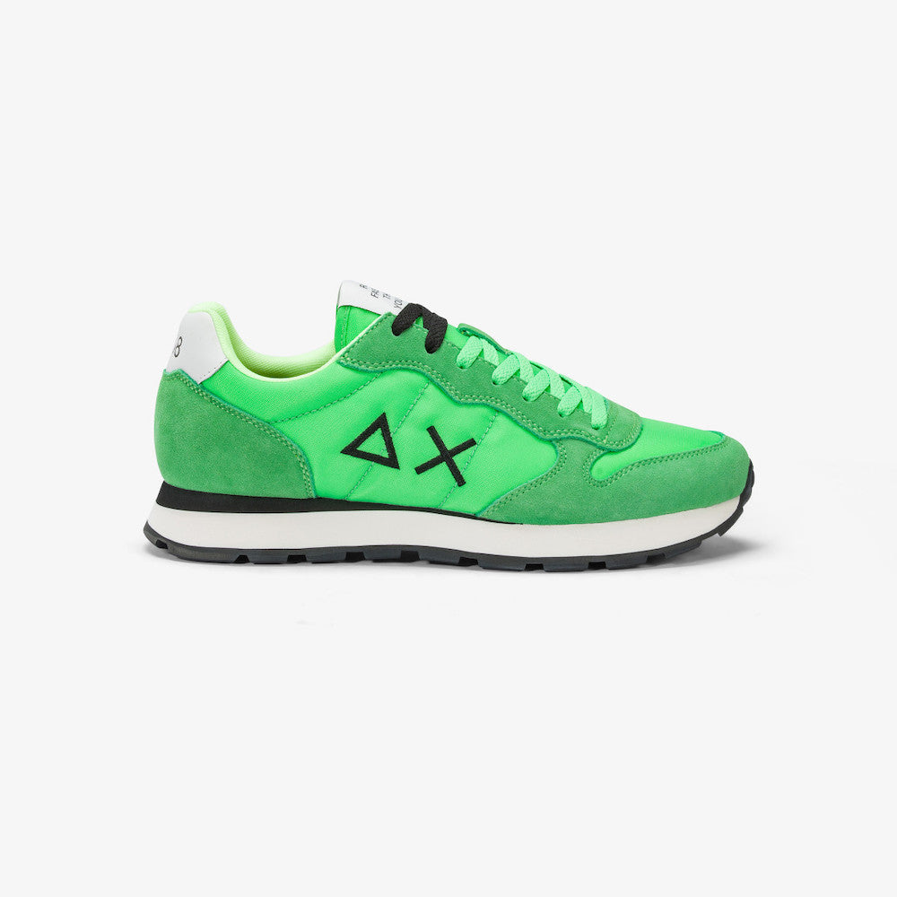 Basket SUN68 vert fluo