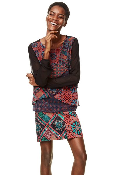 Blouse Desigual 17WWBW82 CAPAS BIRMANIA