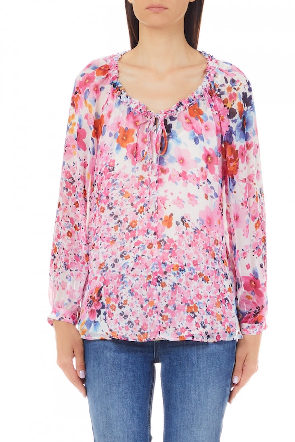 Blouse imprimé fleurs Liu Jo WA3011
