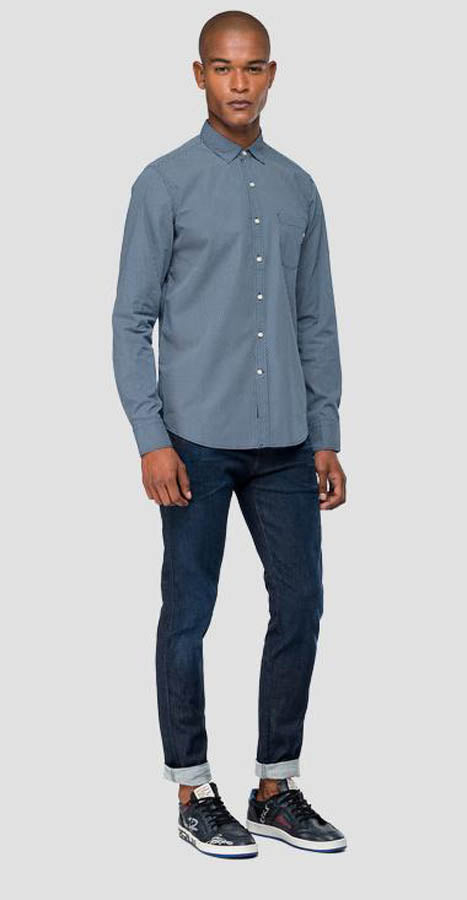 Chemise bleue Replay M4953P