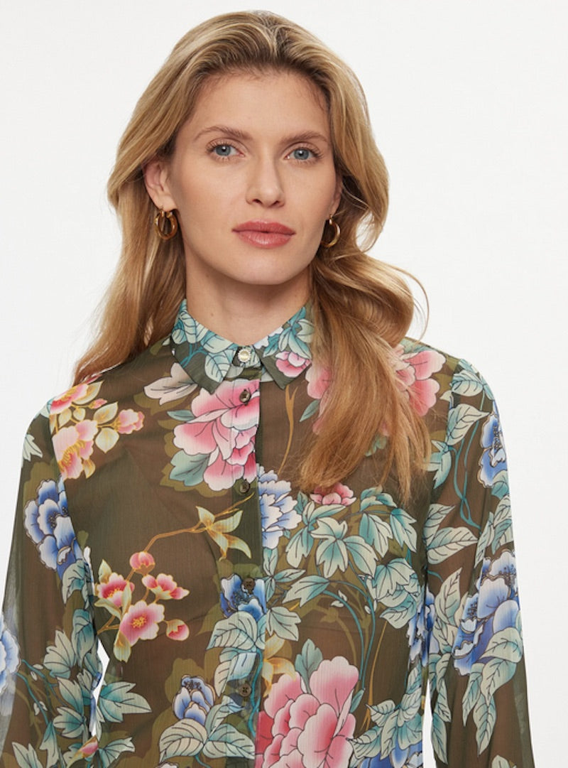Chemise Clouis verte Guess