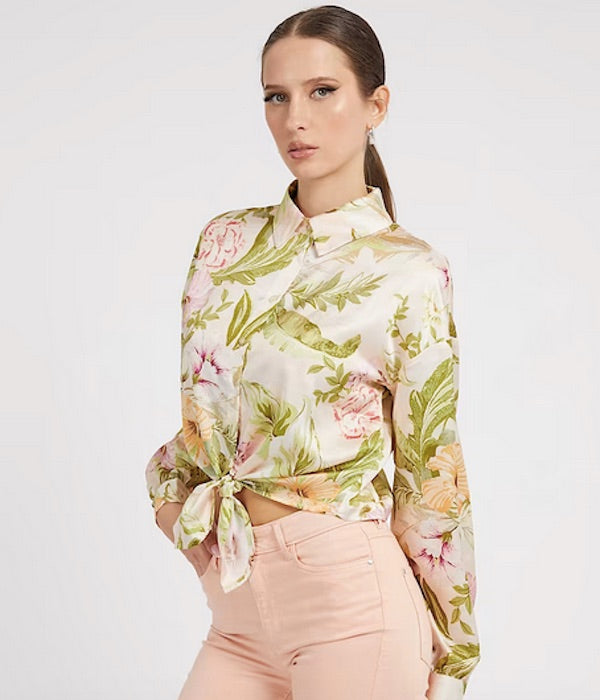 Chemise courte imprimé Guess W3GH93