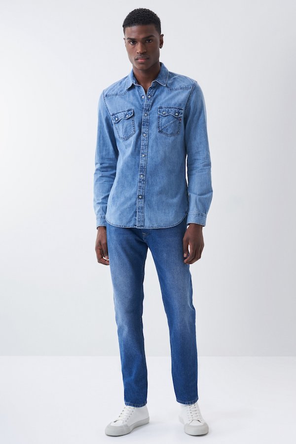 Chemise Cowboy en Jean Salsa 125455