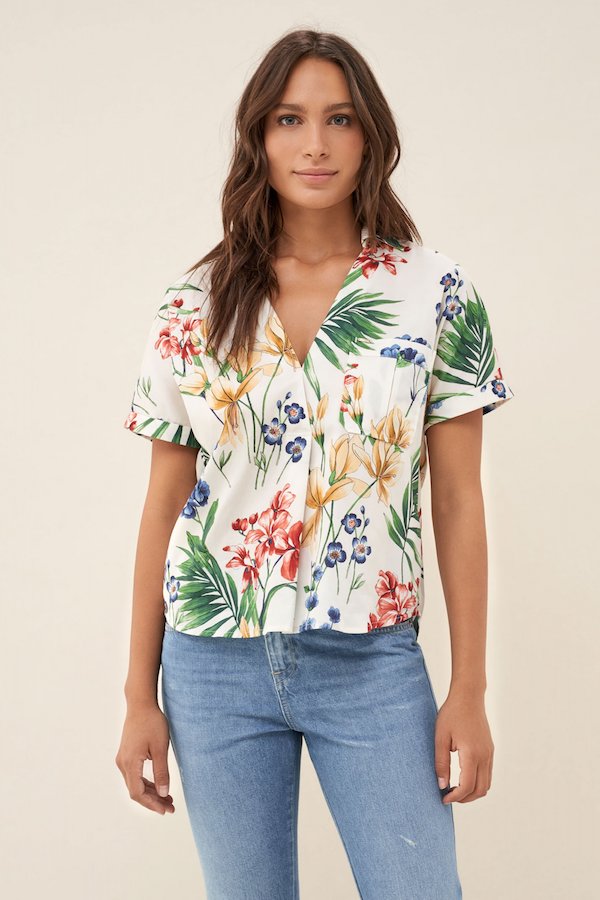 Chemise fleurie Salsa